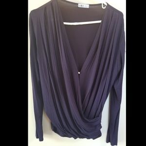 Deep V long sleeve